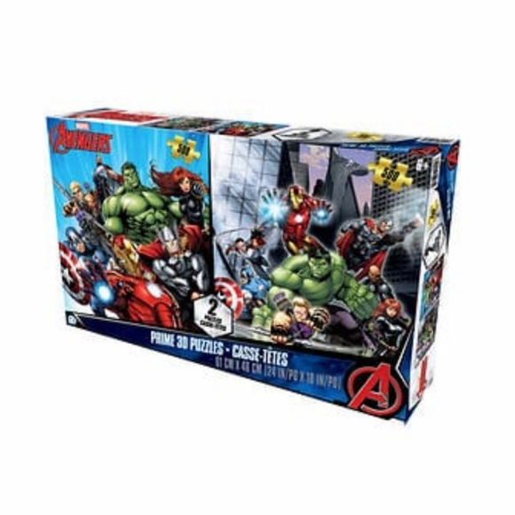 Marvel Avengers 3D Lenticular Puzzles–500 Pcs Twin Pack|Novelty|Gift|Collectible - Picture 3 of 3